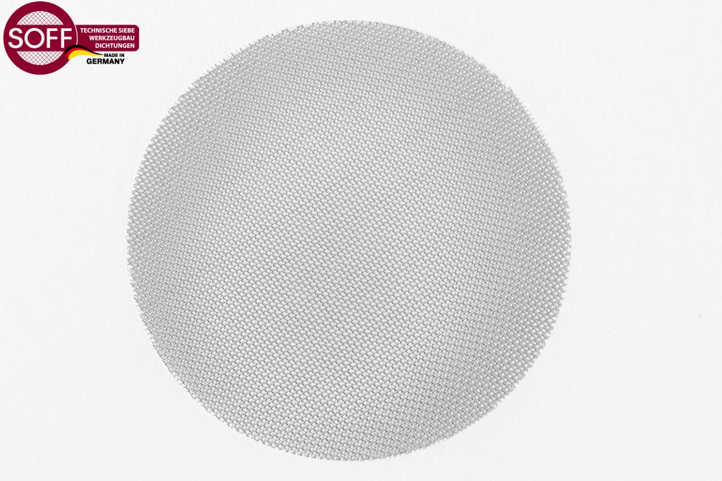 Metal mesh discs from wire mesh